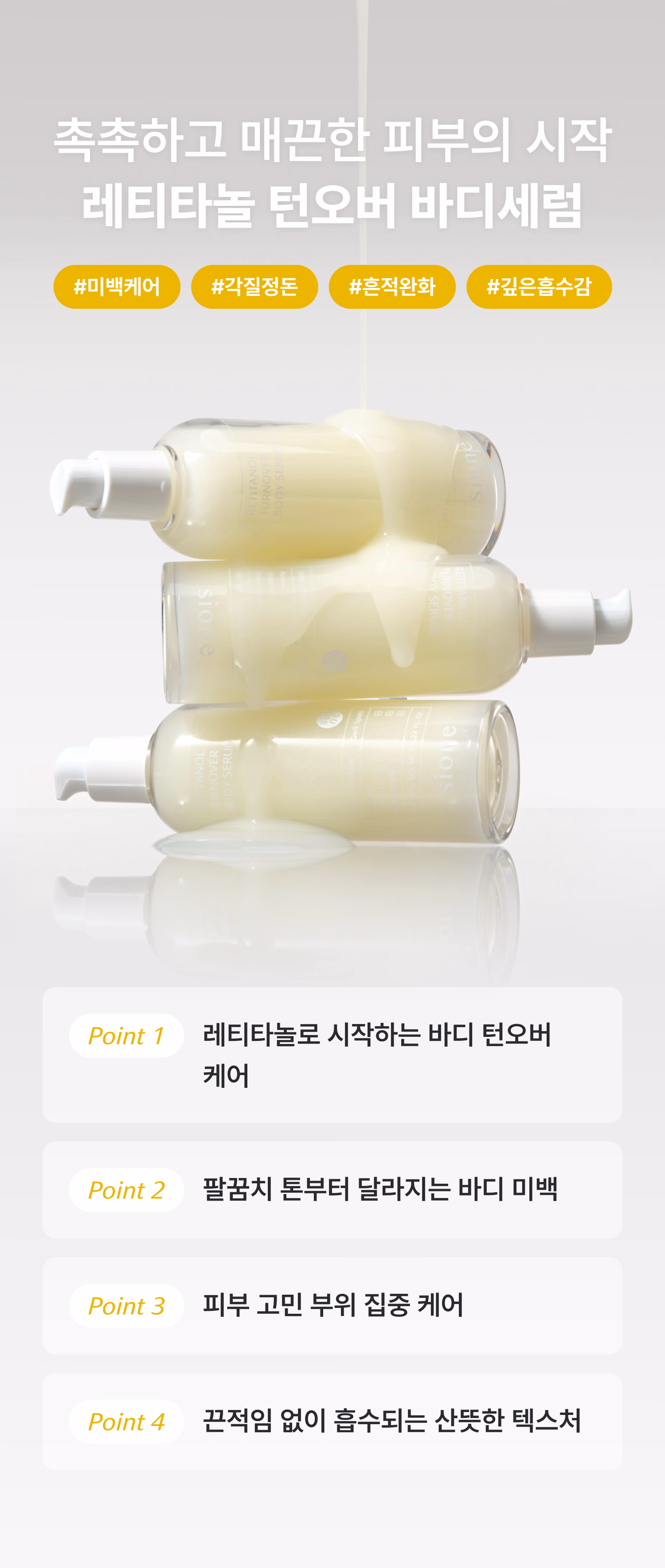 시오네 레티타놀 턴오버 바디세럼