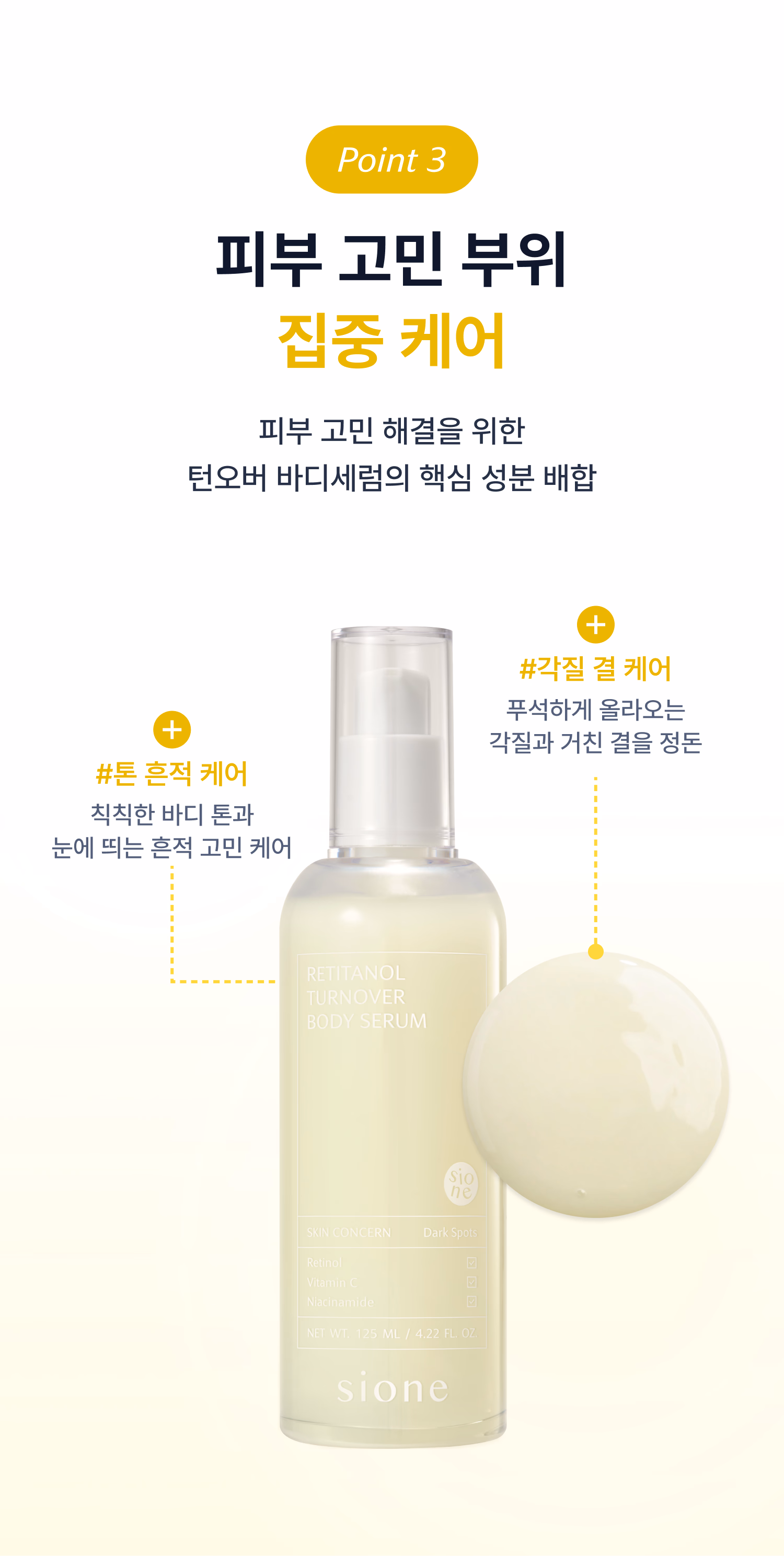 시오네 레티타놀 턴오버 바디세럼
